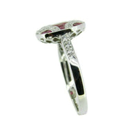 18k Gold Deco Style 1.28ct Genuine Natural Ruby Ring with Diamonds (#J2355)