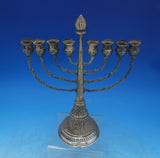 Judaica by Unknown .800 Silver Menorah 8-Candle 11" Tall x 8 1/2" (#6533)