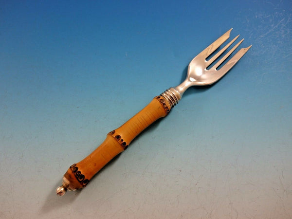 Tahiti by Buccellati Sterling Silver with Real Tahitian Bamboo Salad Fork 7" #2
