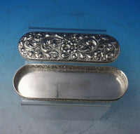 Scroll by Howard Sterling Silver Pen Box #1888 2" x 6" 4.2 ozt. c.1900 (#5887)