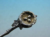 Birds Nest by Gorham Sterling Silver Sugar Demitasse Spoon Rare Figural GW 4 3/8