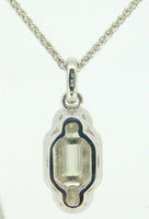 Platinum 1.22 Carat Genuine Natural Diamond Halo Pendant (#J4088)