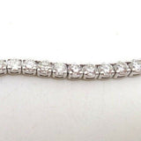 14k White Gold 4.5ct Genuine Natural Diamond Tennis Bracelet (#J3693)