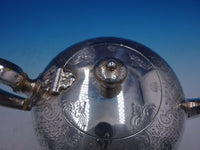 Victorian 1837 English Silver Hand Chased Tea Pot by Charles Gordon (#4246)