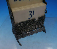 Shiebler Sterling Silver Calendar with Month and Day Cards Cast #3612 (#6745)