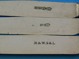 Kozuka by Unknown Silverplate & Bronze Tea Knife / Tea Fork 24pc Multi-Design