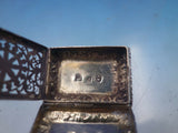 JB John Bettridge English Sterling Silver Vinaigrette Repousse Birmingham #6583