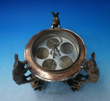 Rabbit by Joseph Heinrichs Copper Brass Silver Egg Coddler 11 3/8" x 9" (#5957)