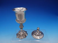 German Weighted 812 Silver Chalice Cup with Cover pre-1886 Vintage (#4302)