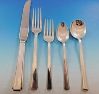 Modern Classic by Lunt Sterling Silver Flatware Set for 8 Service 44 pcs Dinner