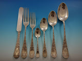Antique Chased by Gorham Sterling Silver Flatware Set for 16 Service 112 pcs