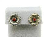 Georg Jensen Sterling Genuine Natural Carnelian Earrings #49 Jewelry (#J4407)