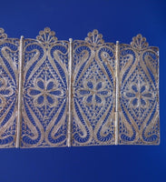 Filigree by Unknown Sterling Silver Doll House Miniature Folding Screen (#6890)