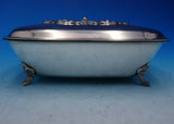 Grande Baroque by Wallace Silverplate Bed Warmer with Wood Handle Rare (#4718)