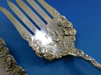 Dauphin by Durgin-Gorham Sterling Silver Fish Serving Set GW Durgin Mark 10 1/2"