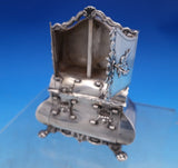 Dutch .833 Silver Doll House Buffet with Cupids 3 1/4" x 2" c. 1910 (#7497)