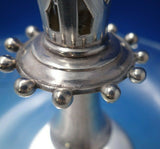English Victorian Silverplate and Cut Crystal Epergne with Dragon c.1850 (#5790)