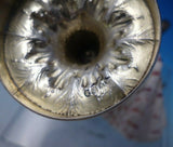 English Victorian Sterling Silver Chamber Stick Pair with Seashells (#5598)