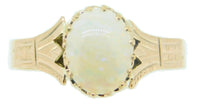 10k Rose Gold 1ct Genuine Natural Opal Ring (#J4133)
