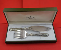 Grape by Christofle Silverplate Fish Serving Set 2pc w/Fitted Box (Server Fork)