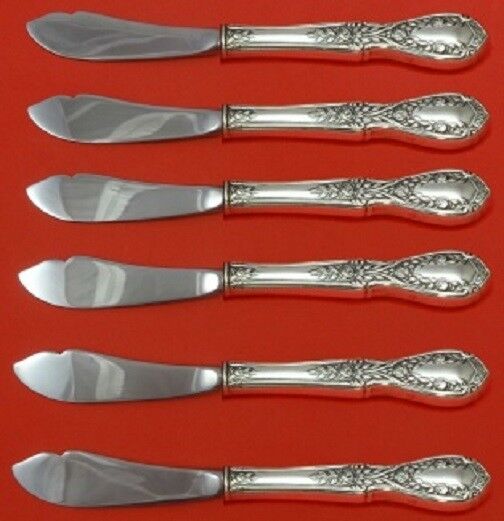 American Beauty By Manchester Sterling Silver Trout Knife Set HHWS 6pc Custom