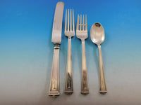 Pantheon by International Sterling Silver Flatware Set 8 Service 113 pcs L Mono