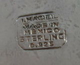 Aztec Rose by Maciel Mexican Mexico Sterling Silver Serving Platter 13" (#1860)