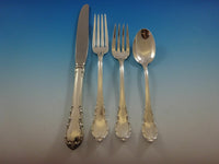 Modern Victorian by Lunt Sterling Silver Flatware Set For 12 Service 77 Pieces