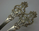 Th. Olsens Norwegian Sterling Silver Salad Serving Set 2pc 7 1/2"