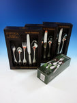 Imperia by Ricci Casa Stainless Steel Flatware Set For 12 Service 65 Pieces New