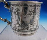 Reed and Barton Sterling Silver Baby Cup Acid Etched Young Girls #1046 (#4810)