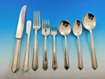 Park Avenue by Manchester Sterling Silver Flatware Set Service 59 pcs S Mono