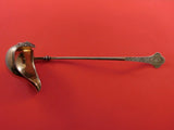 George Sharp Sterling Silver Sauce Ladle Rose Gold Wash Applied Medallion Spout