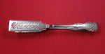 English Sterling Silver Asparagus Serving Tong Yoked Pierced 10 1/8"