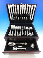 English King by Tiffany & Co Sterling Silver Flatware Set Service 63 pcs Dinner