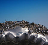 Black Starr and Frost Sterling Silver Fruit Bowl with Flower Border #675 (#4744)