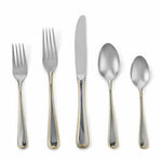 Golden Ribbon Edge by Gorham Stainless Steel Flatware Set Service for 8 New 40pc