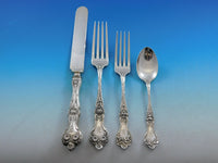 Majestic by Alvin Sterling Silver Flatware Set  Dinner Service 38 pcs B Monogram