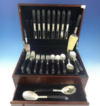 Contrast by Lunt Sterling Silver Flatware Set 8 Service 44 pc Mid-Century Modern