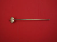 Mexican Sterling Silver Sipper Straw w/ sundial bowl 7 3/4"