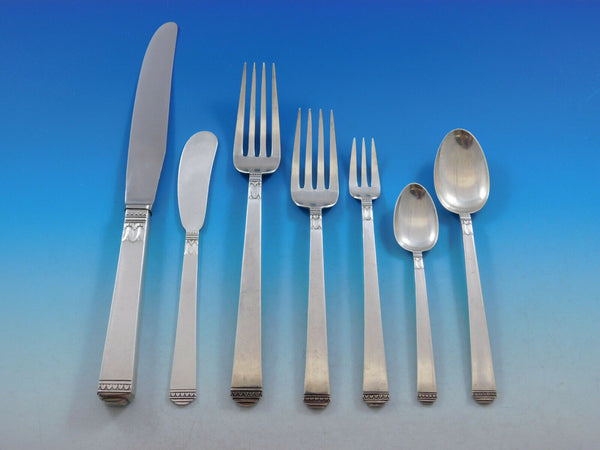 Regency by Lunt Sterling Silver Flatware Set for 6 Service 53 pieces