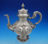 Portuguese .833 Silver Tea Set 5-Piece with Shell Motif (#4567)