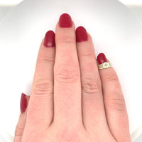 10k Yellow Gold Seed Pearl Child's Baby Infant Ring Size 0 Jewelry (#J6144)