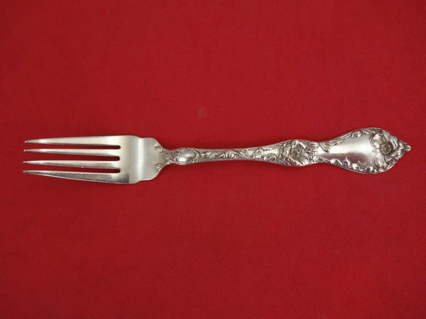 Les Cinq Fleurs by Reed and Barton Sterling Silver Dessert Fork 6" Antique