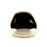 10k Yellow Gold Men's Genuine Natural Bloodstone Ring Jewelry (#J5680)