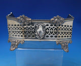 Silver on Copper Jardiniere Bowl for Flowers Removable Liner w/ Grapes (#6448)