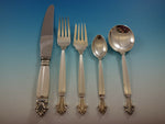 Acanthus by Georg Jensen Sterling Silver Flatware Set 8 Service 44 Pcs Dinner