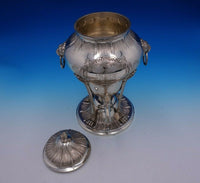 George II by Tuttle Sterling Silver Coffee Urn w/Lion Handles Paws #435 (#4882)