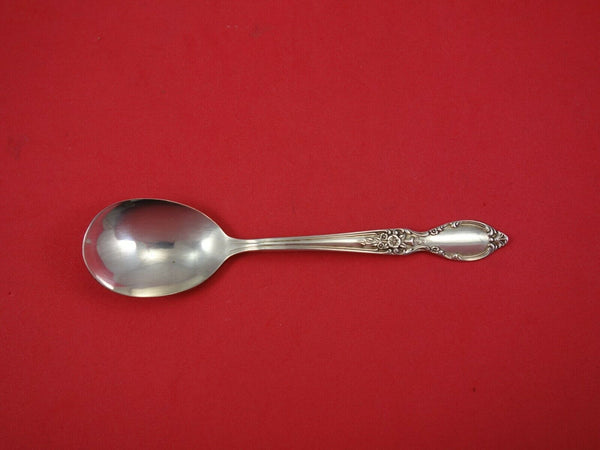 Victorian Rose by International Rogers Plate Silverplate Sugar Spoon 5 7/8"