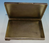 Czechoslovakia .900 Silver Card Case Engine Turned Design All Sides (#2795)